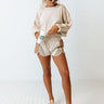 Game Face Active Shorts In Beige Image - 1