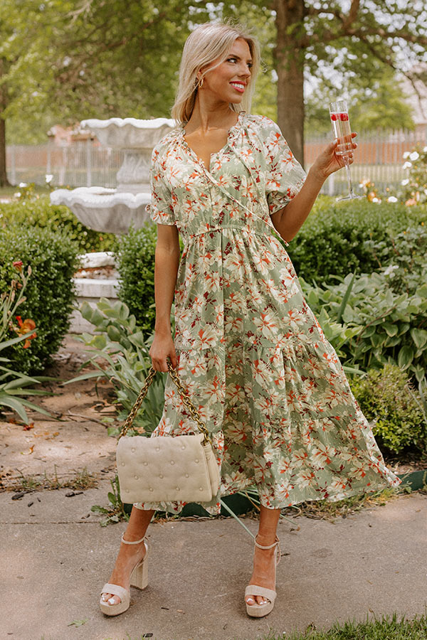 Telling The Truth Floral Midi