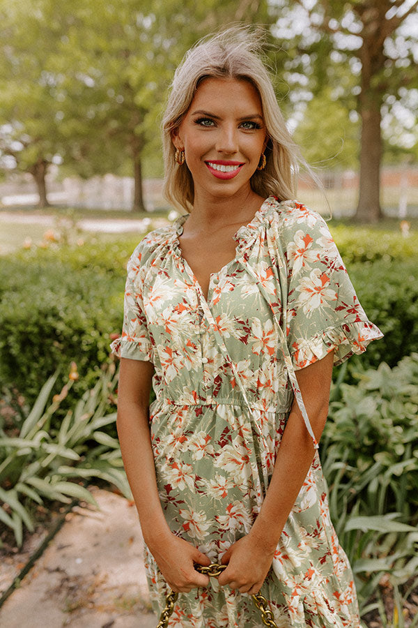 Telling The Truth Floral Midi Image - 2