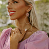 Weekend By The Coast Hoop Earrings In Blush Image - 1