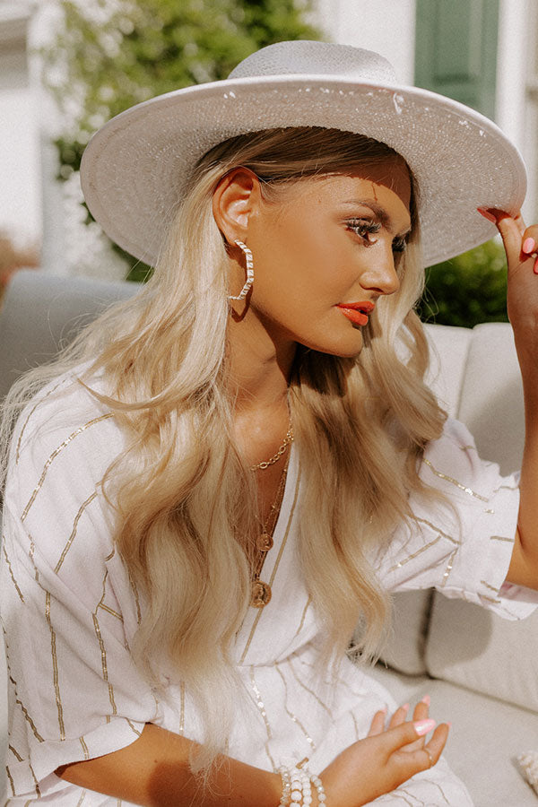 Be My Muse Hoop Earrings In Ivory Image - 1