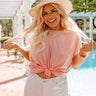 Plain And Simple Shift Tee In Light Pink Curves Image - 1