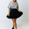 Plain And Simple Shift Tee In Grey Curves Image - 1