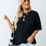 Fun And Done Shift Tee In Black Curves Image - 1
