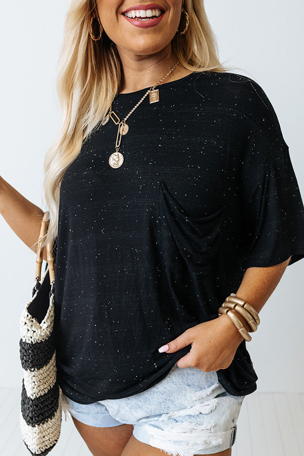 Fun And Done Shift Tee In Black Curves Image - 2