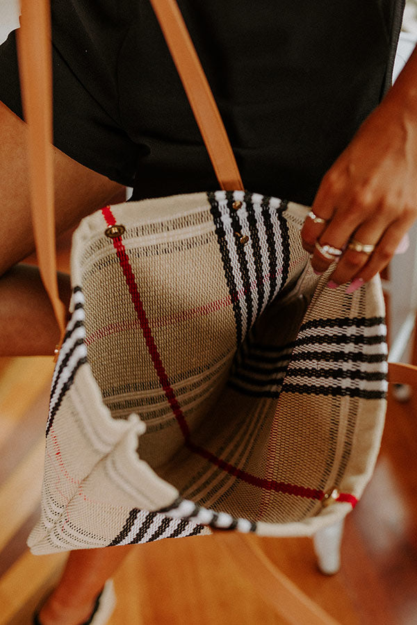 City So Chic Woven Tote Image - 2