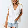 Covered In Sunshine Shift Top In White Image - 1