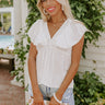 Share The Love Babydoll Top In White Image - 1