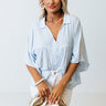 Ready To Scroll Babydoll Top In Sky Blue Image - 1