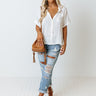 Name Of The Game Shift Top In Ivory Image - 1