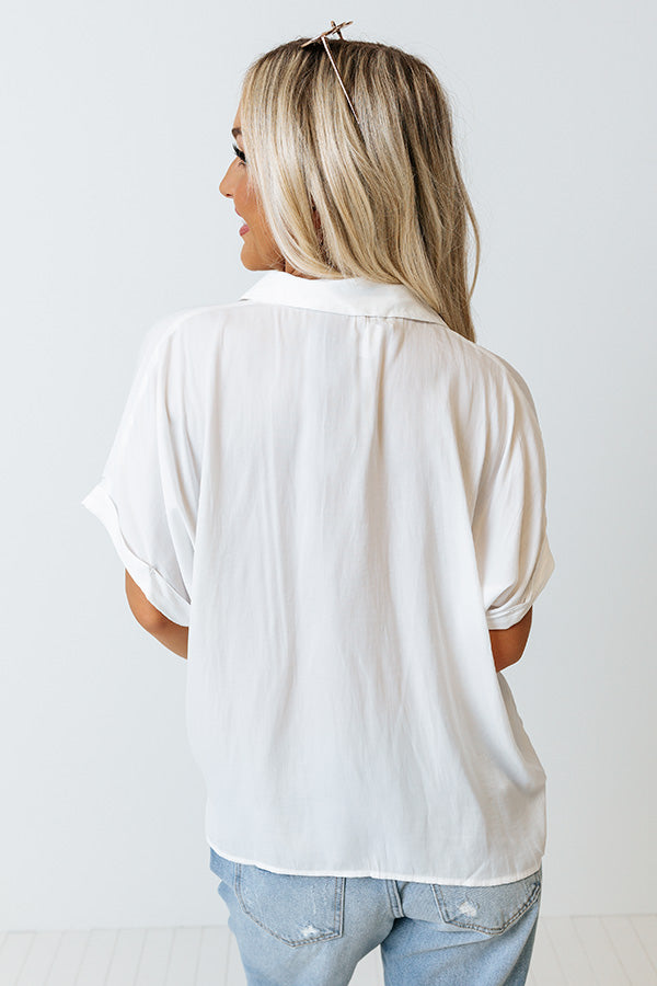 Name Of The Game Shift Top In Ivory Image - 3