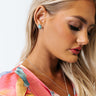 Kendra Scott Piper Silver Stud Earrings in Variegated Turquoise Magnesite Image - 1