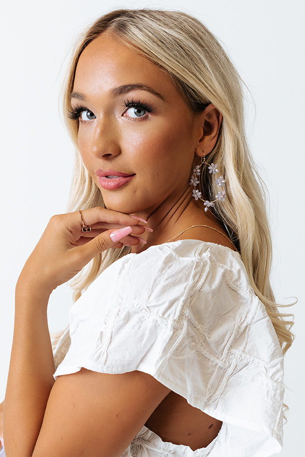 The Perfect Timing Earrings In Light Lavender Image - 1