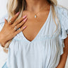 Kendra Scott Piper Gold Pendant Necklace in White Howlite Image - 1