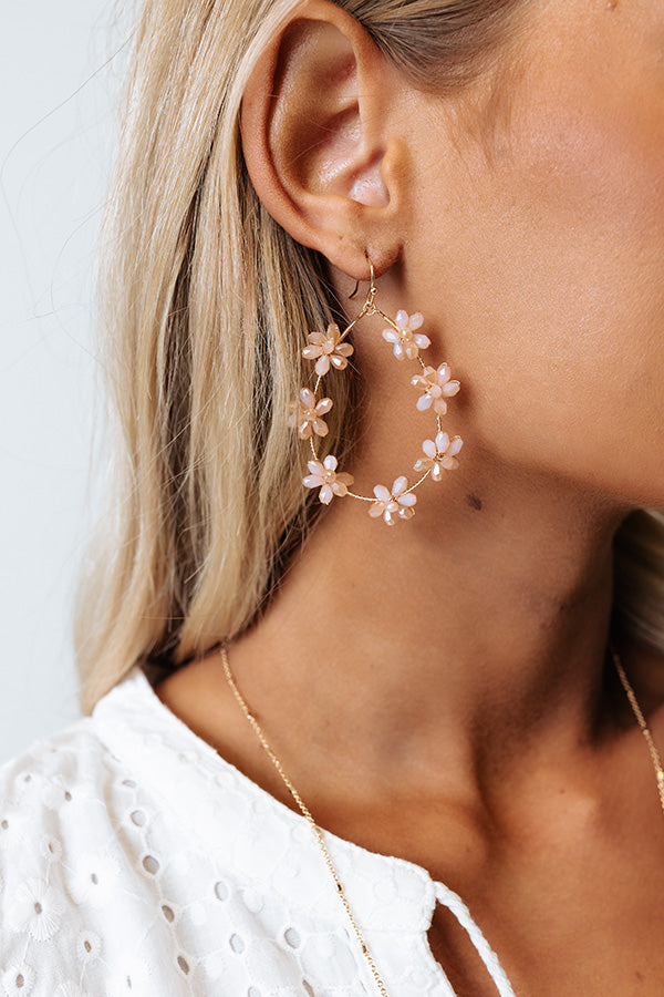 The Perfect Timing Earrings In Light Pink Image - 2