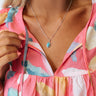 Kendra Scott Piper Silver Pendant Necklace in Variegated Turquoise Magnesite Image - 1