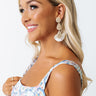 Austin Outing Beaded Earrings In Cream Image - 1