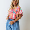Getting Cuter Shift Top In Pink Curves Image - 1