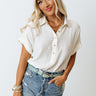 Round Trip Ticket Shift Top In Cream Image - 1