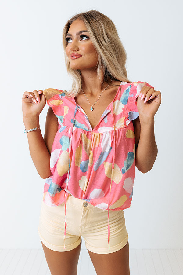 Fun On Repeat Shift Top In Pink Image - 1