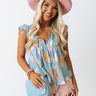 Fun On Repeat Shift Top In Sky Blue Image - 1