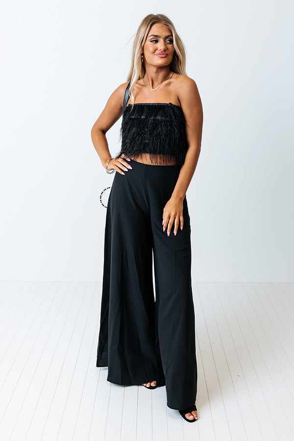 Witty Remark High Waist Flare In Black Image - 1