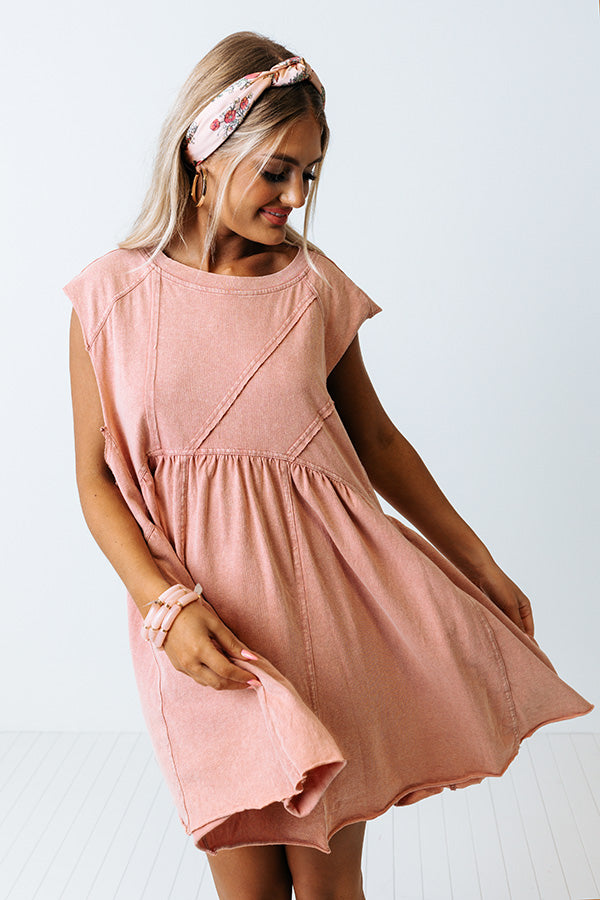 Austin Outing Tunic Dress In Blush Image - 1