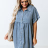 Close Memories Chambray Tunic Dress Image - 1
