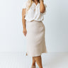 Better Times To Come Shift Top In Cream Curves Image - 1