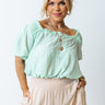 Close Memories Shift Top In Mint Curves Image - 1