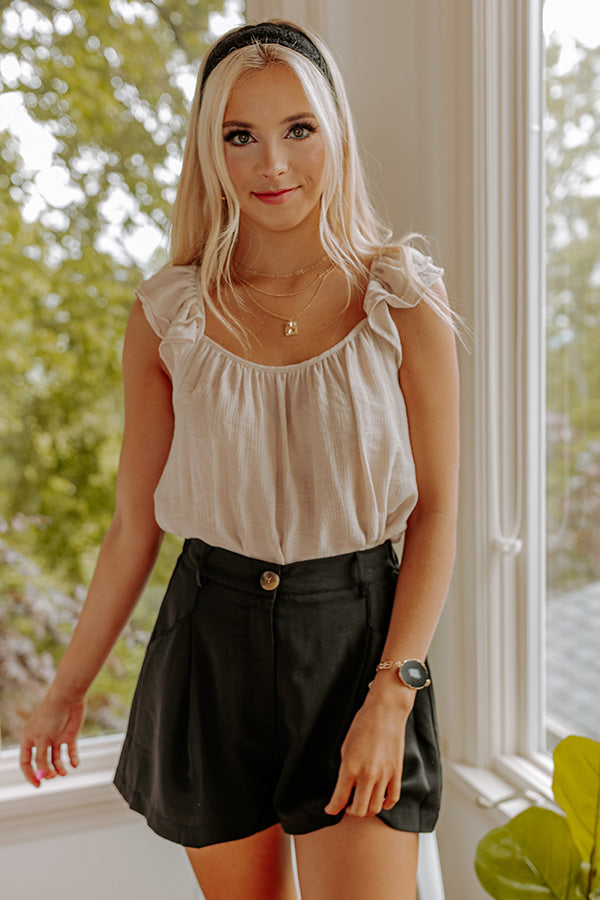 Cutie Pie Shift Top In Birch Image - 1