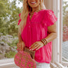 Better Times To Come Shift Top In Hot Pink Curves Image - 1