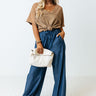 The Vara High Waist Chambray Pants Image - 1