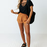 Hold The Position Athletic Shorts In Camel Image - 1