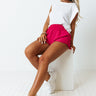 Hold The Position Athletic Shorts In Hot Pink Image - 1