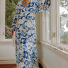 Seas The Moment Floral Maxi in Sky Blue Curves Image - 1