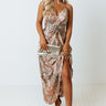 Fine Wine And Good Times Satin Maxi Image - 1