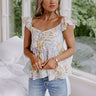 Positano Twirls Floral Babydoll Top Image - 1
