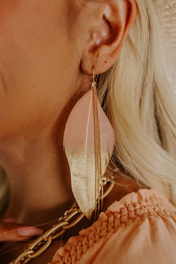 Really Into You Feather Earrings Image - 2