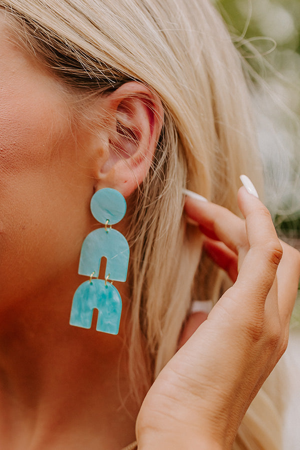 Friends For Life Earrings In Aqua Image - 2
