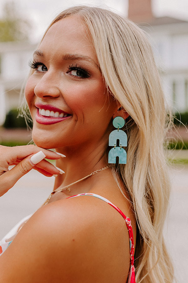 Friends For Life Earrings In Aqua Image - 1