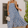 Book The Trip Floral Midi In Airy Blue Image - 1