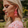 Friends For Life Earrings In Pink Image - 1