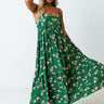Book The Trip Floral Midi In Green Image - 1