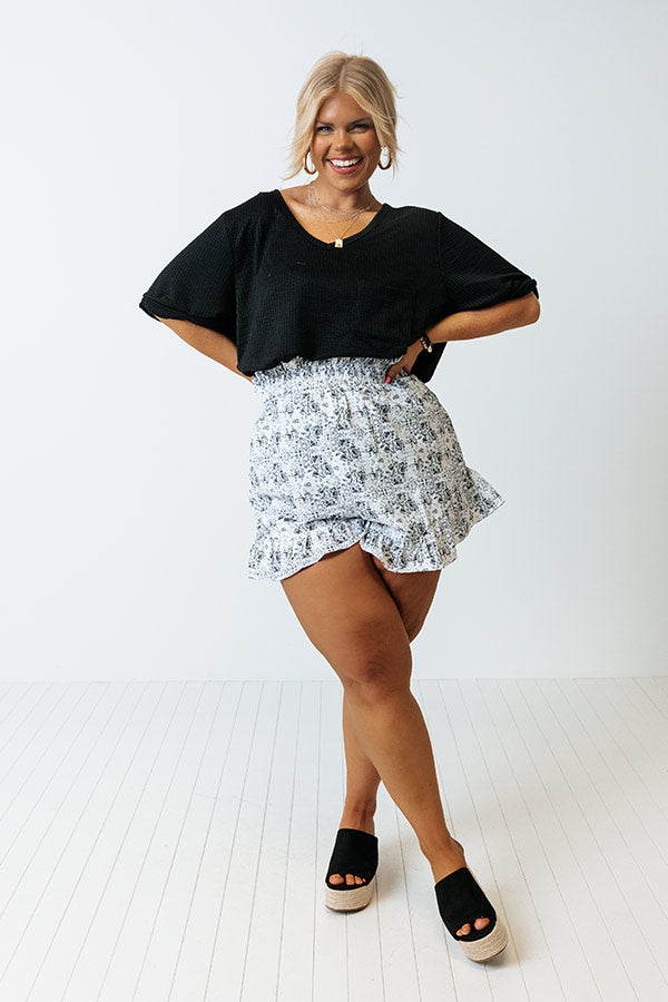 Remember My Smile High Waist Shorts Curves Image - 1
