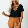 Summer Break Shift Top In Black Image - 1