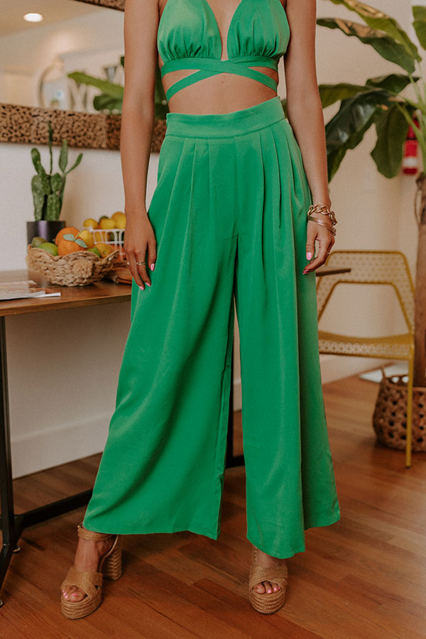 Forever Yours High Waist Pants In Green Image - 3