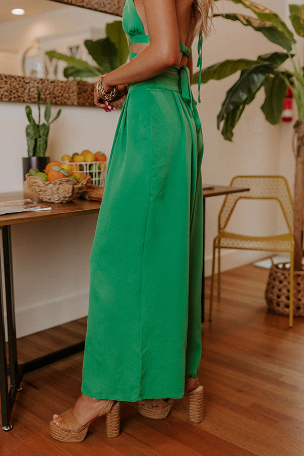 Forever Yours High Waist Pants In Green Image - 4