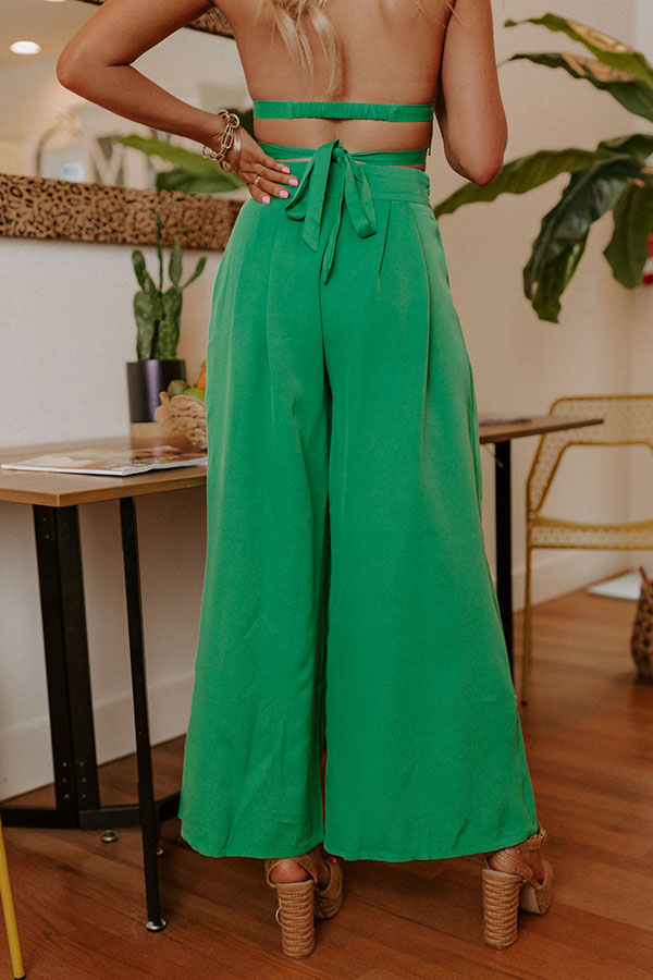 Forever Yours High Waist Pants In Green Image - 5