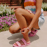 The Tish Studded Sandal In Pink Image - 1